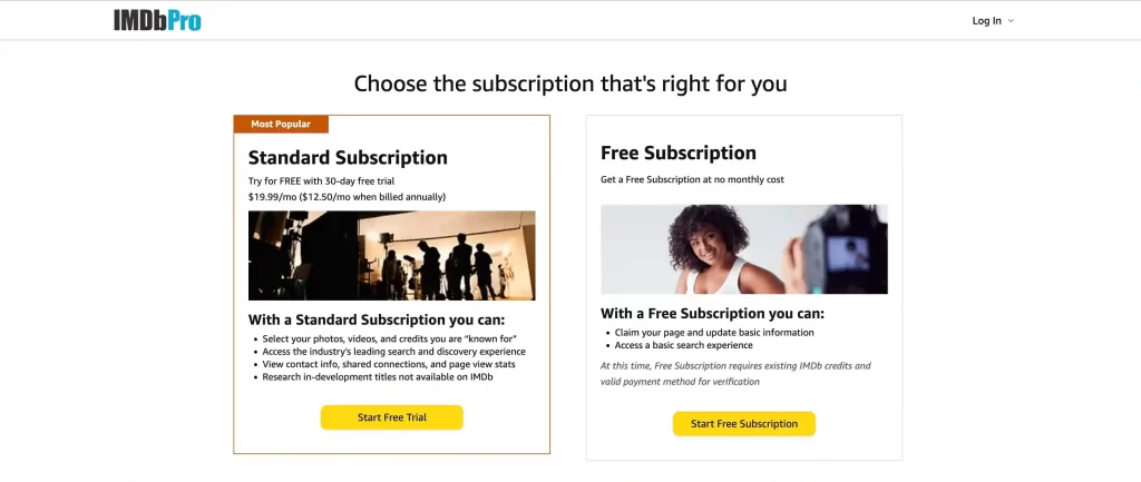 IMDb Subscription Model