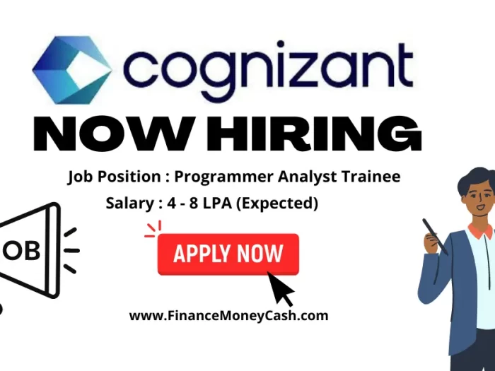 Cognizant is hiring for Programmer Analyst Trainee