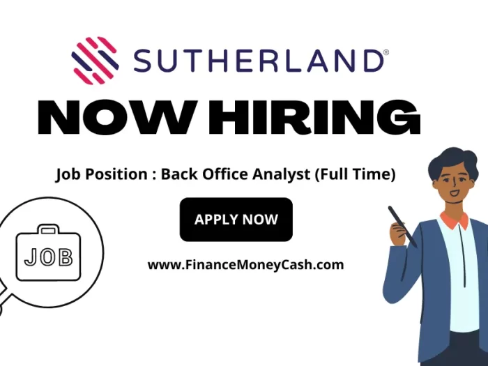 Sutherland is hiring for Back Office Analyst